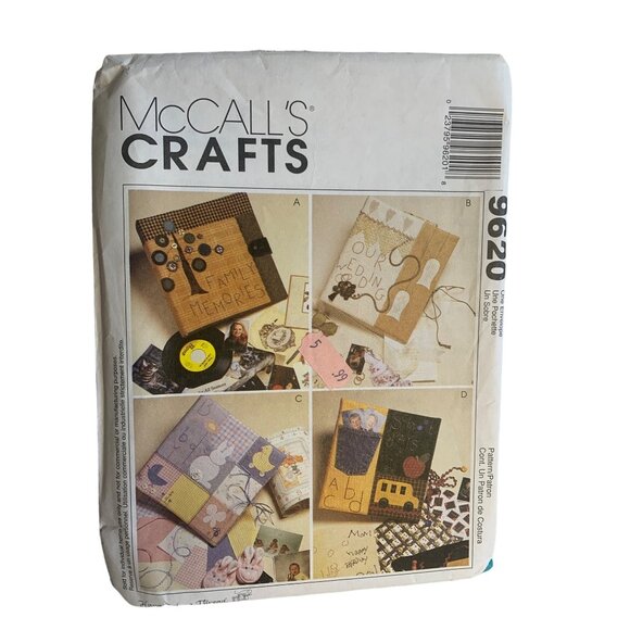 McCall's Memory Albums Sewing Pattern 9620 - uncut - Picture 1 of 2